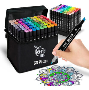 Set x 60 marcadores doble punta