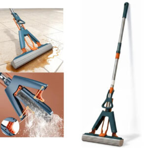 Mopa Trapeador Auto-Escurrible Retirable Con Barrote de 1.2m