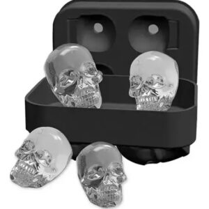 Hielera Silicona X 4 Cubitos Calavera