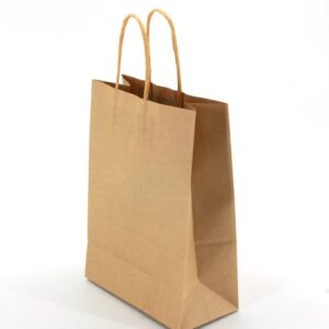 Bolsa De Papel Marron Con Asa Xl 42 X 31 X 13
