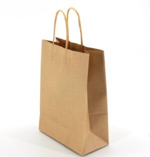 Bolsa De Papel Marron Con Asa Xl 42 X 31 X 13