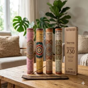 Incienso X30 En Tubo Con Porta Incienso Karma Fl028