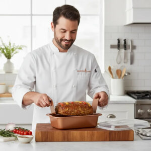 Molde Metal Con Tapa Desmolde Facil Copper Chef