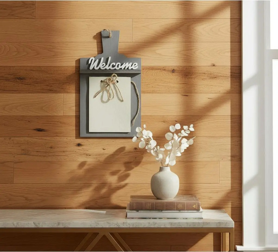 Anotador En Madera Con Libreta Welcome Fd1055