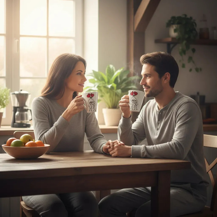 Taza De Ceramica Parejas Fk275 - Imagen 2