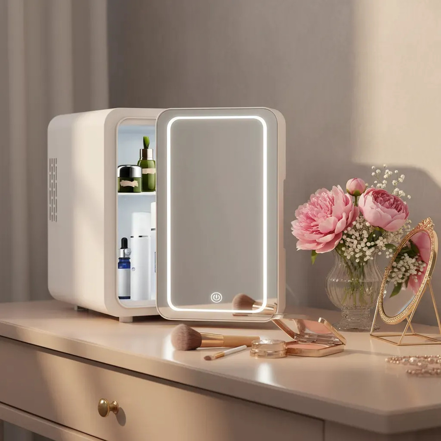 Heladerita SKINCARE con espejo y led Funcion frio calor - Imagen 2