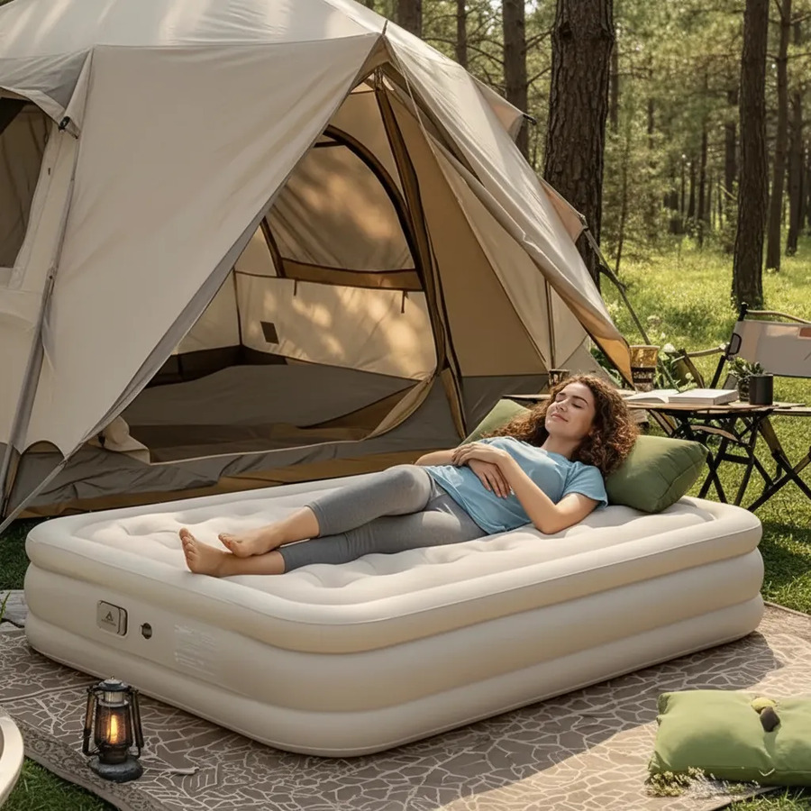 Colchon sommier autoinflable 1 plaza recargable - Imagen 2