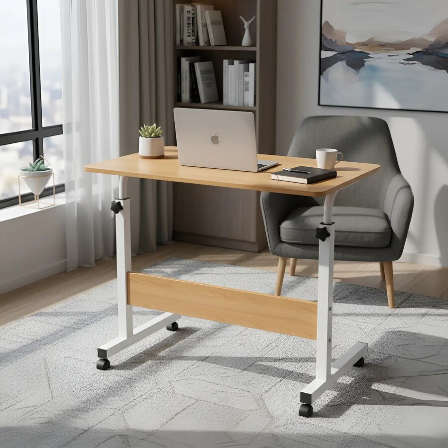 Mesa auxiliar de pc altura ajustable Madera - Imagen 2