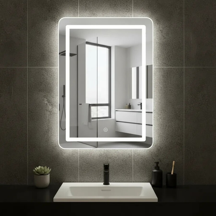 Espejo de baño con luz led 50 x 70 cms