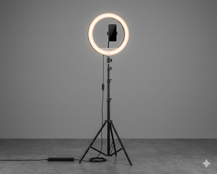 Aro De Luz Led 33 cm 15w 120LEDS tripode var886 - Imagen 2
