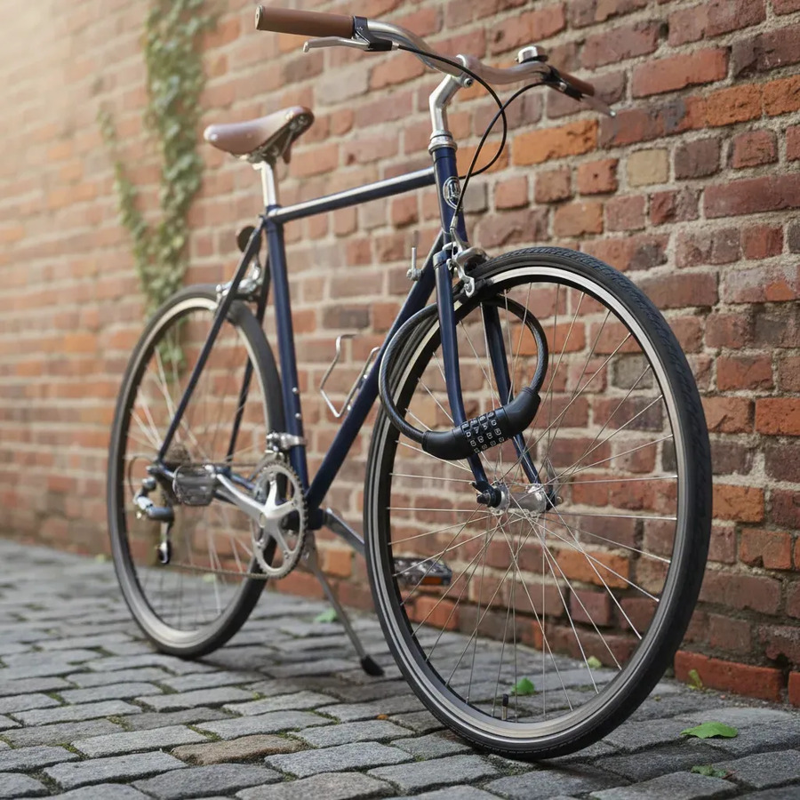 Tranca de seguridad para moto bici con clave - Imagen 2