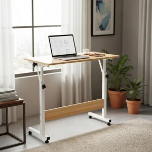 Mesa auxiliar de pc altura ajustable Madera