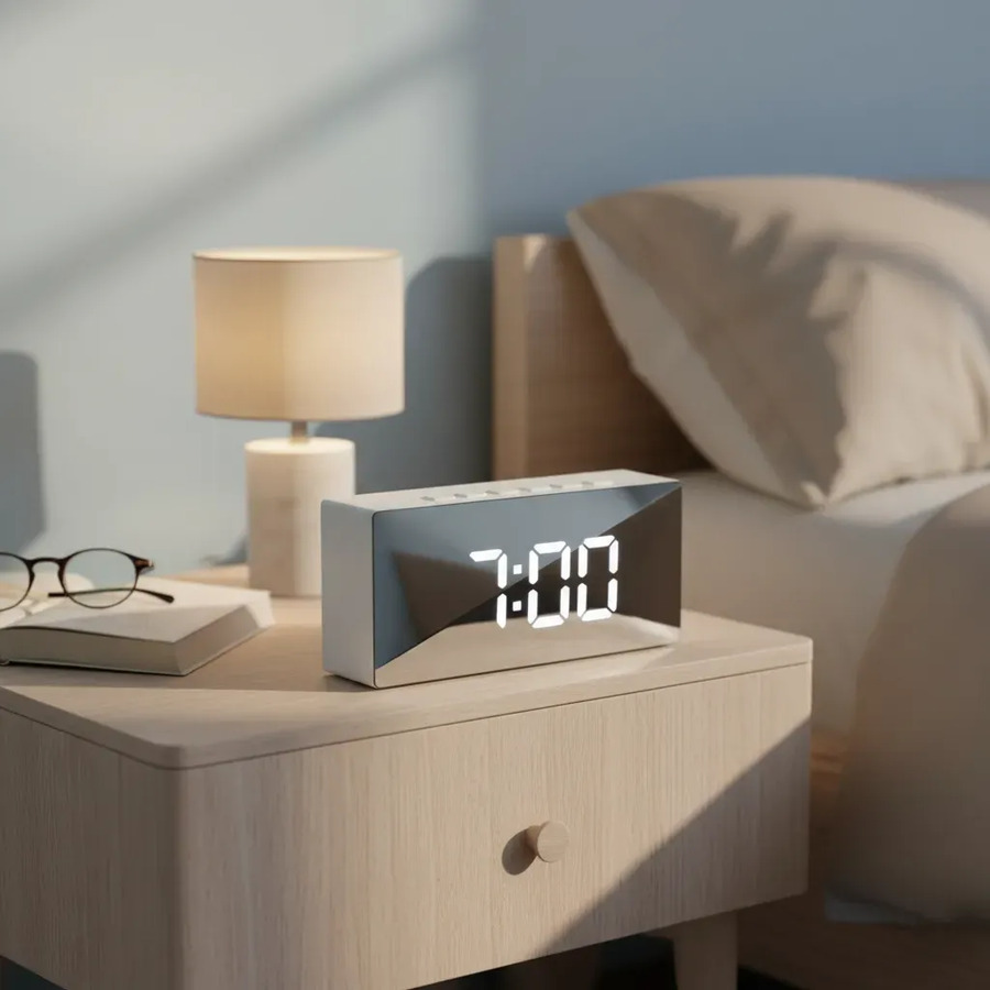 Reloj despertador pilas o usb 1826B - Imagen 2