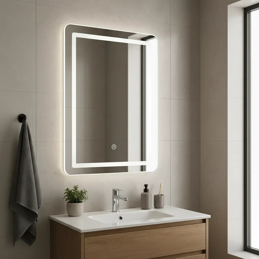 Espejo de baño con luz led 50 X 40 cms - Imagen 2