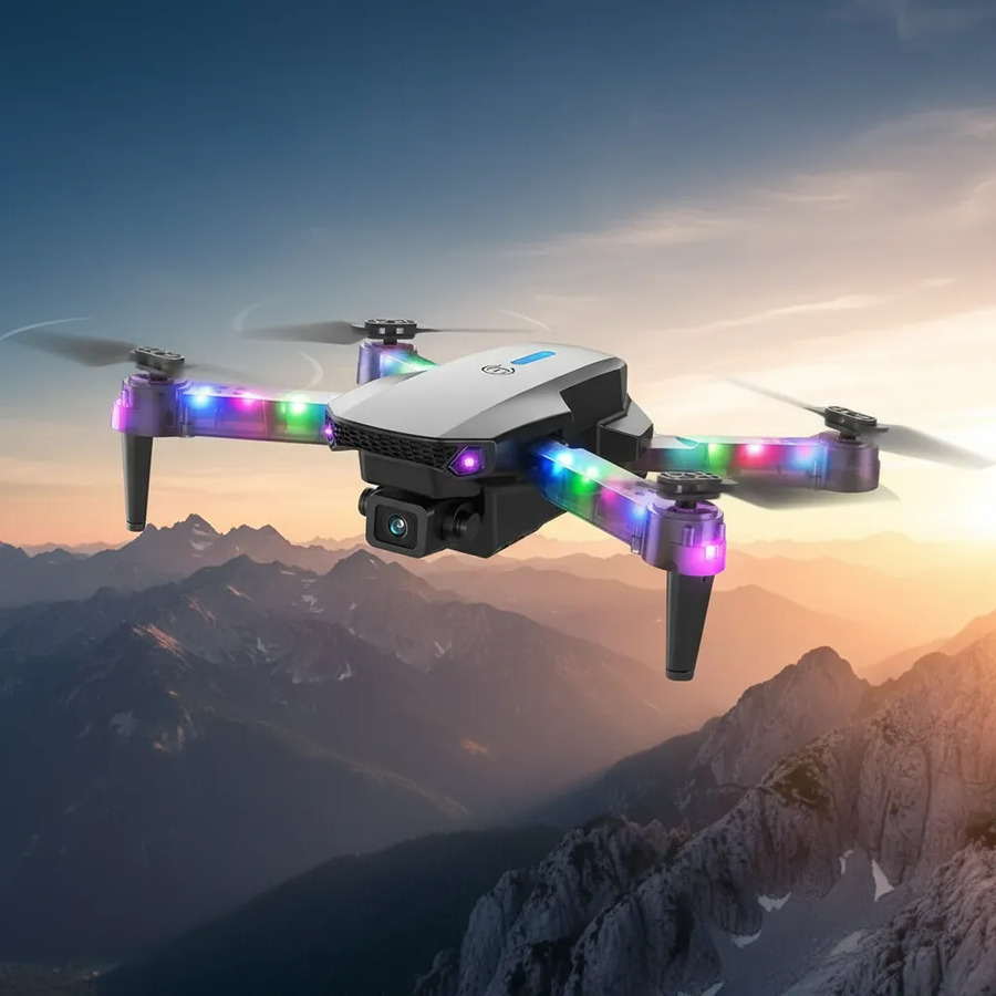 Drone E88d Pro Max 4k Con Luz Con Control Remoto