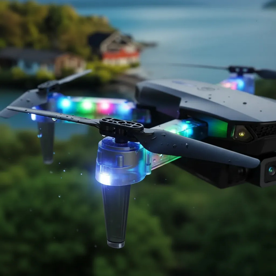 Drone E88d Pro Max 4k Con Luz Con Control Remoto - Imagen 2