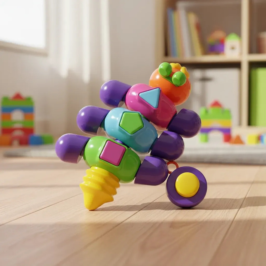 Juguete De Arrastre Con Blocks Oruga Con Sonido - Imagen 2