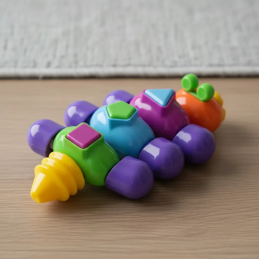 Juguete De Arrastre Con Blocks Oruga Con Sonido - Imagen 3