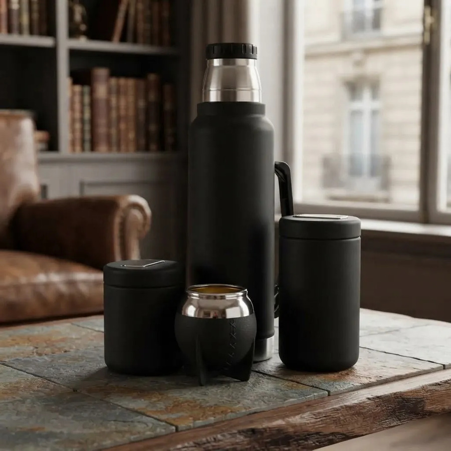 Kit Termo mate yerbera bombilla Owen - Imagen 2
