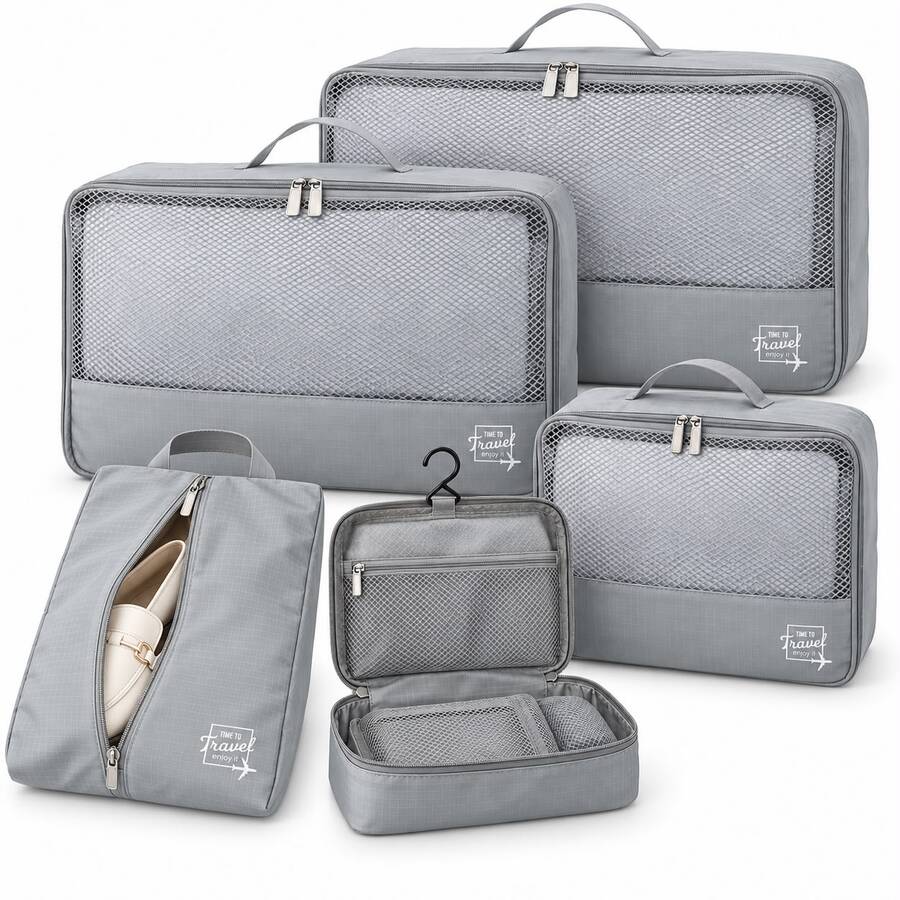 Organizador de viaje premium 5 piezas 3x-910